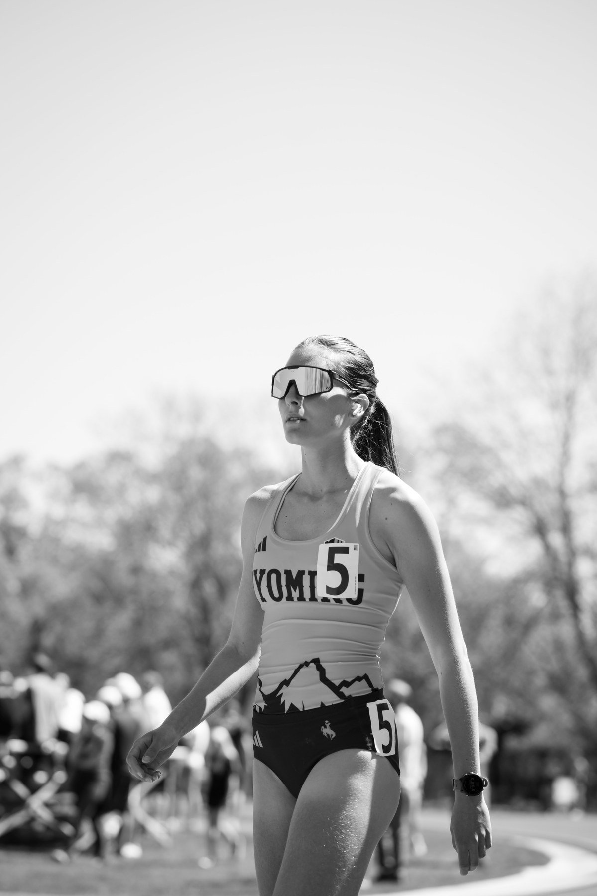Track athlete at competition