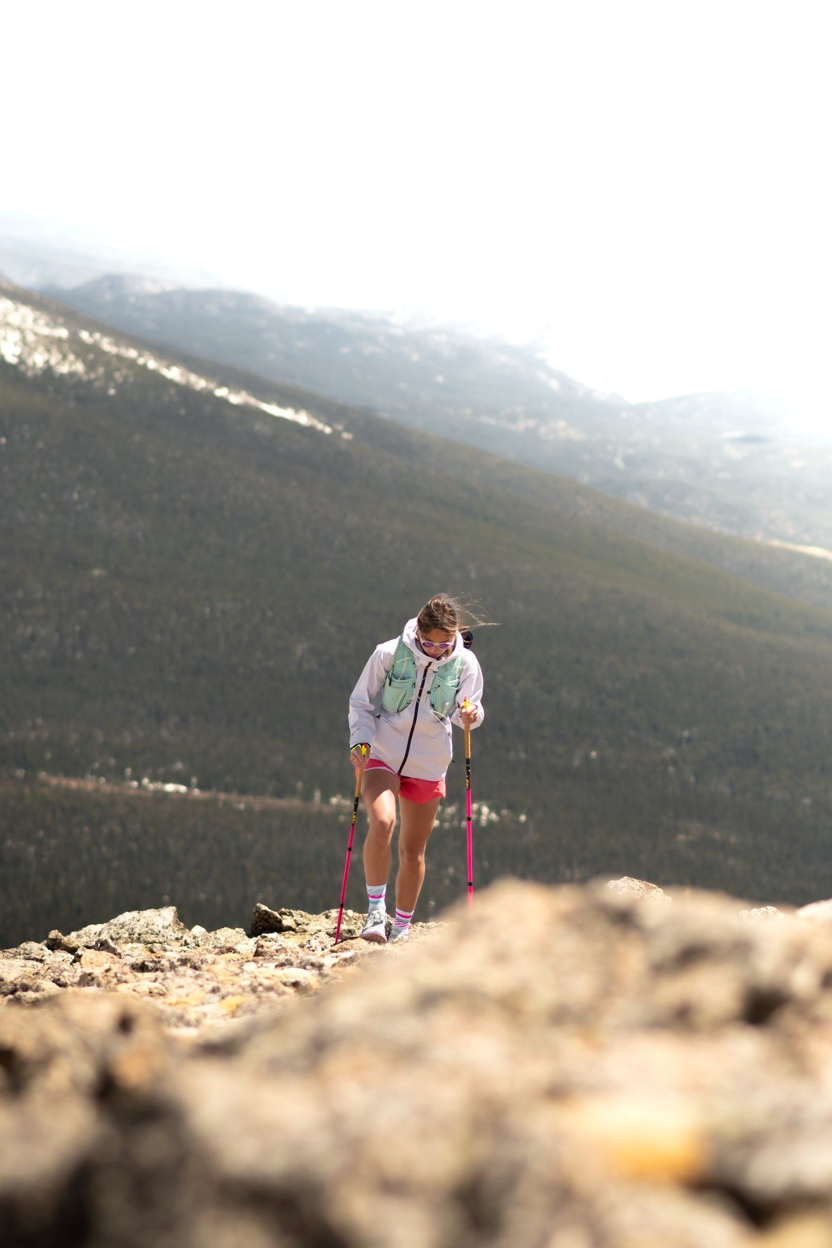 Trail runner in the mountains