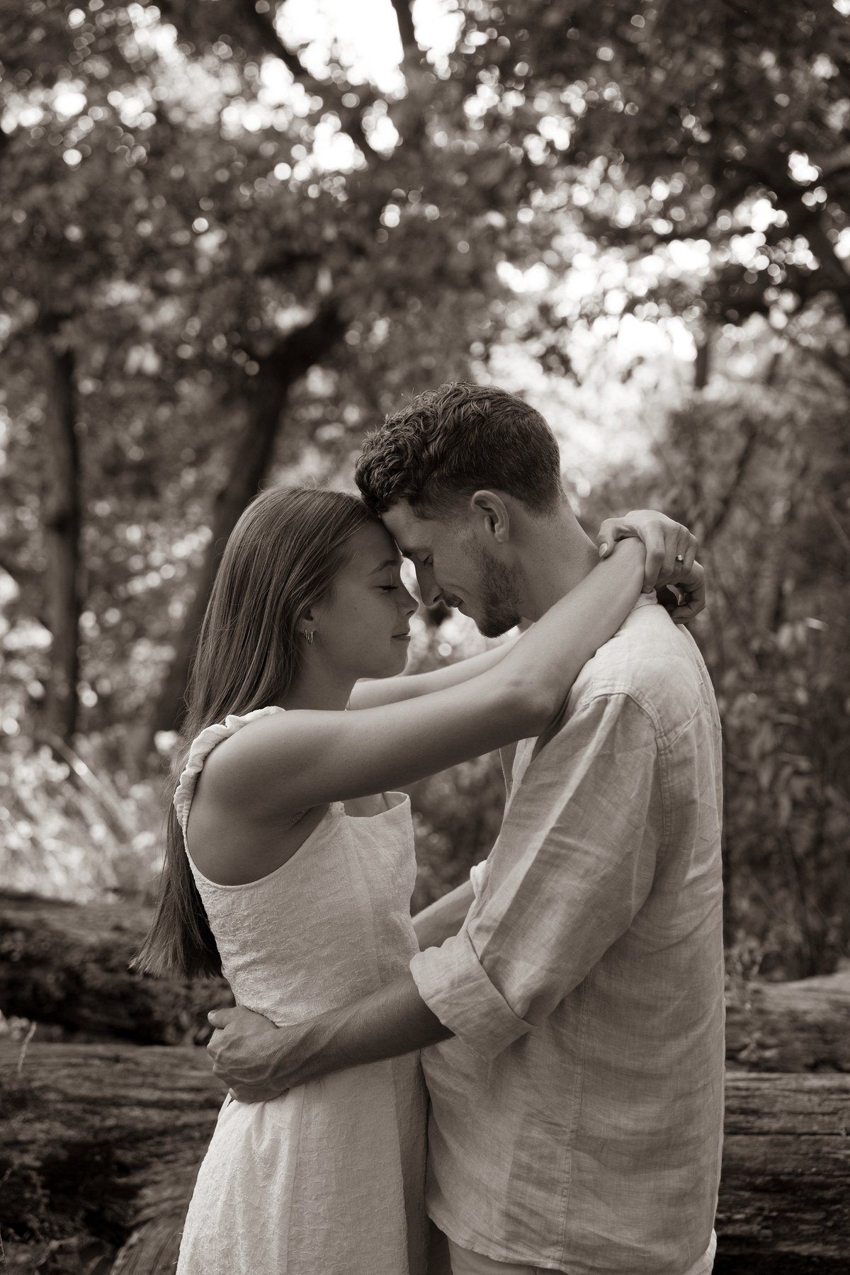 Couple intimate moment
